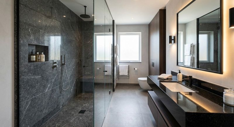 Granite Shower Installation in Woodland, WA